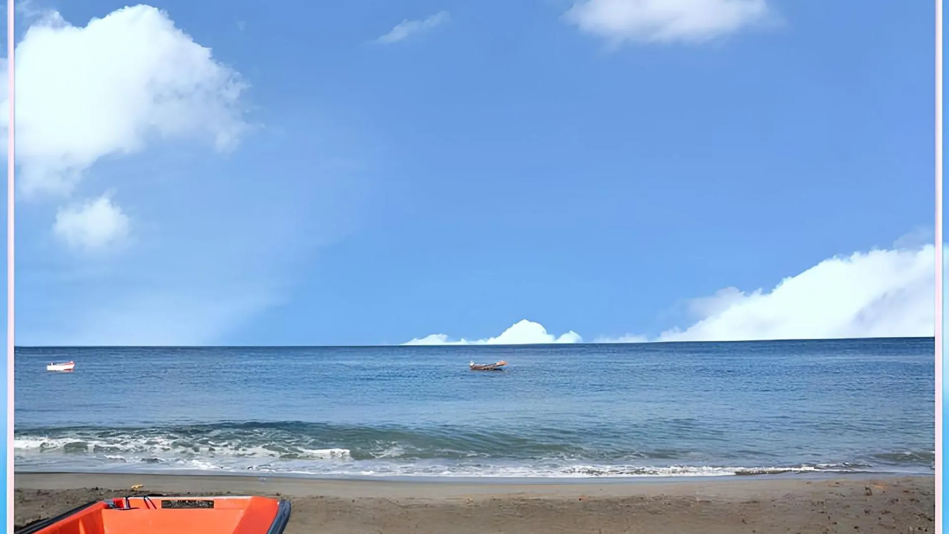 Appartement d'une chambre a Le Carbet a 1 m de la plage avec vue sur la mer jardin clos et wifi